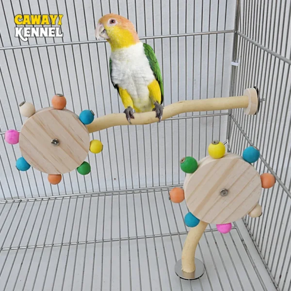 Funny Perch Toy with Rotating Balls.