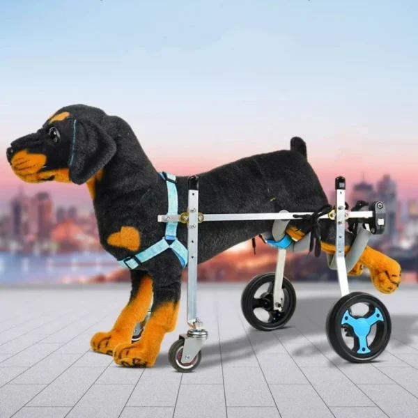Full Support Dog Wheelchair 4 Wheels Small/Medium Pet Trolley .