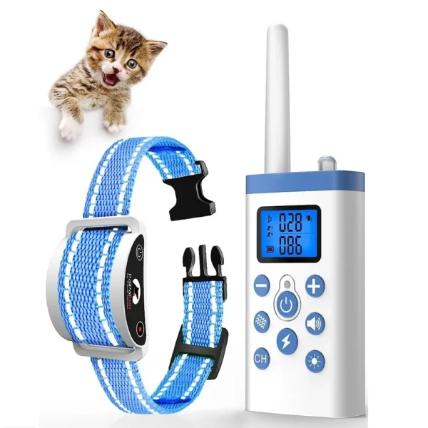 PaiPaitek Cat Training Collar,Cat Shock Collar with Remote.